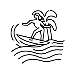 Surfing Svg, Surfboard Svg, Surf Clipart, Surfer Man Svg, Surf Svg, Surf Cut File, Summer Svg, Ocean Wave Svg, Surf Cricut, Palm Beach Svg, Surfing svg, Surfer svg, Ocean clipart, Summer sport silhoue