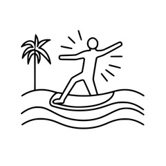 Surfing Svg, Surfboard Svg, Surf Clipart, Surfer Man Svg, Surf Svg, Surf Cut File, Summer Svg, Ocean Wave Svg, Surf Cricut, Palm Beach Svg, Surfing svg, Surfer svg, Ocean clipart, Summer sport silhoue