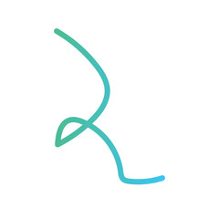 Colourful Abstract Doodle line, stroke