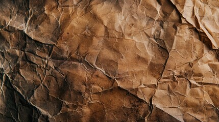 Close up of aged craft paper texture with blank space