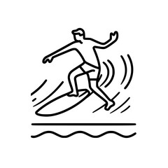 Surfing Svg, Surfboard Svg, Surf Clipart, Surfer Man Svg, Surf Svg, Surf Cut File, Summer Svg, Ocean Wave Svg, Surf Cricut, Palm Beach Svg, Surfing svg, Surfer svg, Ocean clipart, Summer sport silhoue