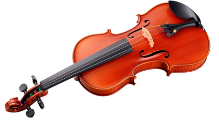 Fototapeta premium a violin musical instrument isolated over transparent background