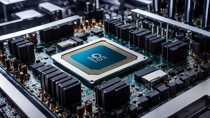 Fototapeta premium Revolutionary Cooling: Cryogenics in Quantum Computing