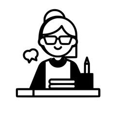 teacher icon, teacher svg, school svg, teach svg, back to school svg, teacher gift svg, teacher shirt svg, educational icon, school icon, student icon, stationary icon, organziation icon, communicatio