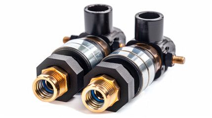 Pressure Transducers: Converts pressure into electrical signals for measurement and analysis isolated on white background