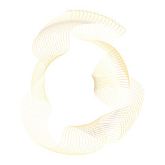 Abstract Circle gold shape abstract frame border background element