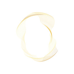 Abstract Circle gold shape abstract frame border background element