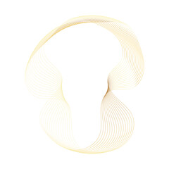 Abstract Circle gold shape abstract frame border background element