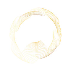 Abstract Circle gold shape abstract frame border background element