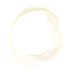 Abstract Circle gold shape abstract frame border background element