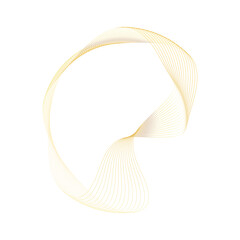 Abstract Circle gold shape abstract frame border background element