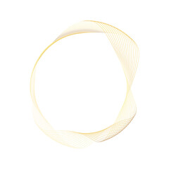 Abstract Circle gold shape abstract frame border background element