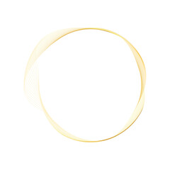 Abstract Circle gold shape abstract frame border background element