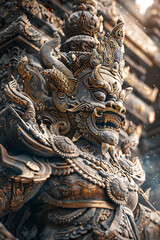 Fototapeta premium Enchanting Infographic of Southeast Asian Mythology Legends in Stunning Detail | C4D Render and Blender