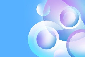 Obraz premium Abstract modern gradient soft light blue background with geometric circle pattern for Graphic Business hitech technology digital design illustration web template backdrop desktop wallpaper bokeh