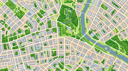 Obraz premium simple map city generated by AI