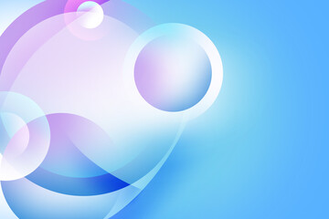 Obraz premium Abstract modern gradient soft light blue background with geometric circle pattern for Graphic Business hitech technology digital design illustration web template backdrop desktop wallpaper bokeh