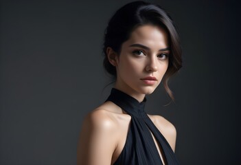 Fototapeta premium Beautiful girl front view photo