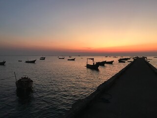 Obraz premium sunset on the beach