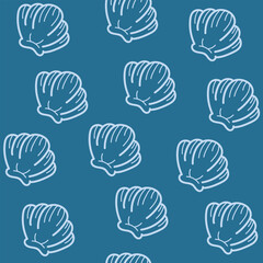Underwater sea plants pattern. Seamless vector pattern for textile and fabric
