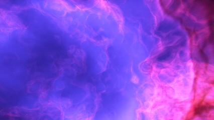 A blue and purple space background with stars and a galaxy
