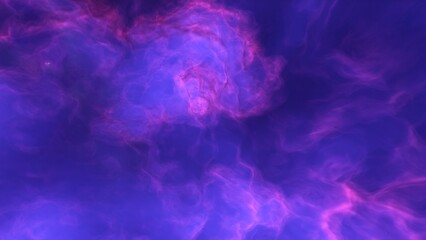 A blue and purple space background with stars and a galaxy
