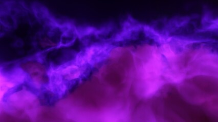 A blue and purple space background with stars and a galaxy
