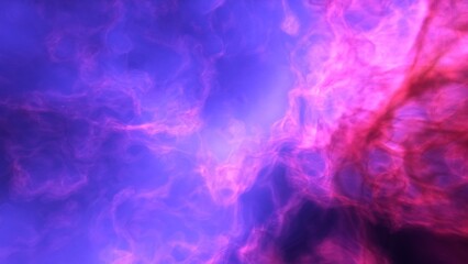 A blue and purple space background with stars and a galaxy
