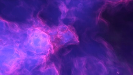 A blue and purple space background with stars and a galaxy
