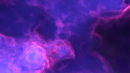 A blue and purple space background with stars and a galaxy
