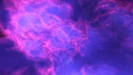 A blue and purple space background with stars and a galaxy
