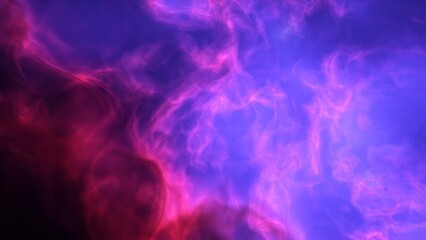 A blue and purple space background with stars and a galaxy
