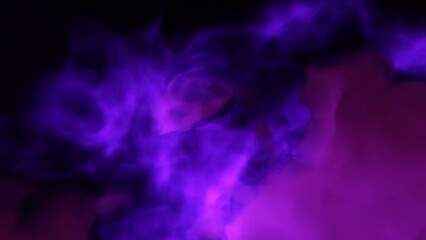 A blue and purple space background with stars and a galaxy
