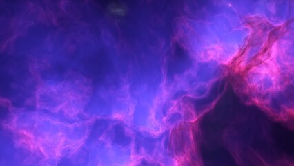 A purple space background with stars and a galaxy

