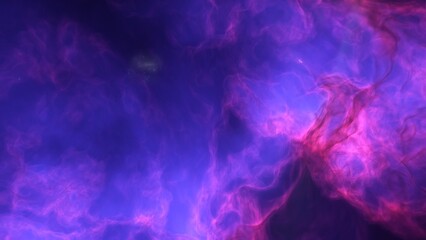 A purple space background with stars and a galaxy
