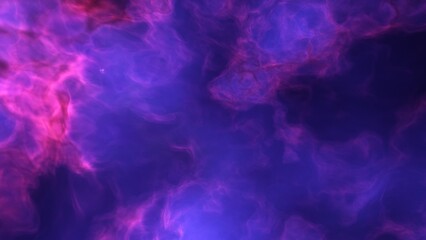 A blue and purple space background with stars and a galaxy