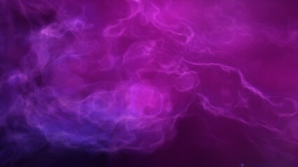 A blue and purple space background with stars and a galaxy