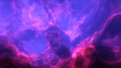 A blue and purple space background with stars and a galaxy