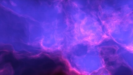 A blue and purple space background with stars and a galaxy