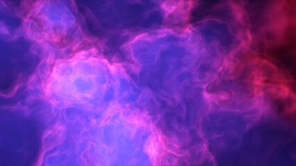 A blue and purple space background with stars and a galaxy