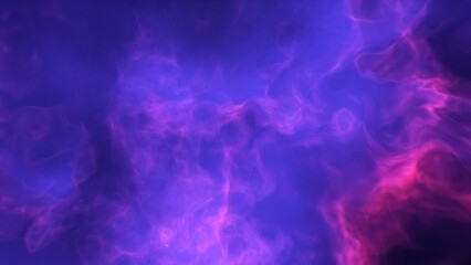 A blue and purple space background with stars and a galaxy