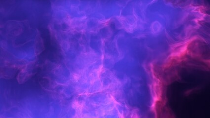 A blue and purple space background with stars and a galaxy