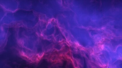 A blue and purple space background with stars and a galaxy