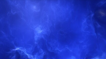 A blue and purple space background with stars and a galaxy