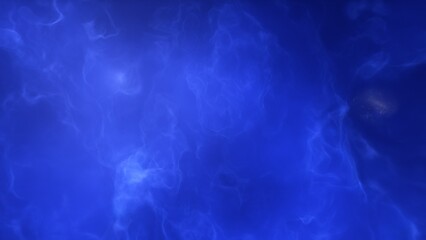 A blue and purple space background with stars and a galaxy