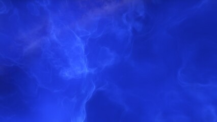 A blue and purple space background with stars and a galaxy