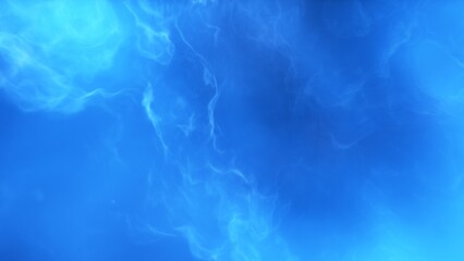 A blue and purple space background with stars and a galaxy