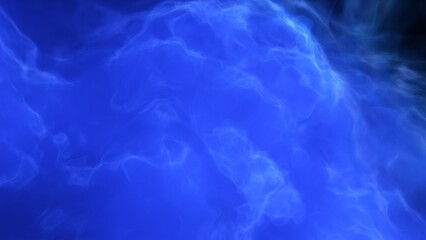 A blue and purple space background with stars and a galaxy