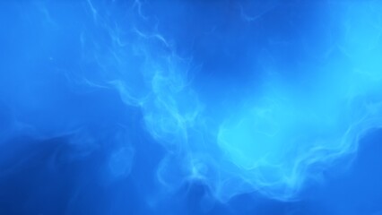 A blue and purple space background with stars and a galaxy