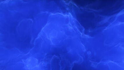 A blue and purple space background with stars and a galaxy